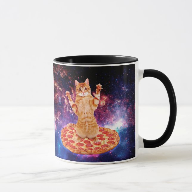Pizza space cat mug (Right)