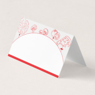 Pizza Special Delivery Blank Place Card