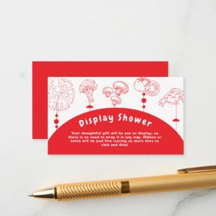 Pizza Special Delivery Display Shower Enclosure Card