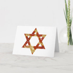 pizza star of david holiday card