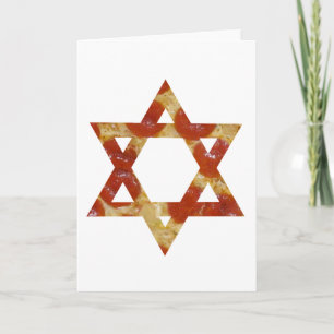 pizza star of david holiday card
