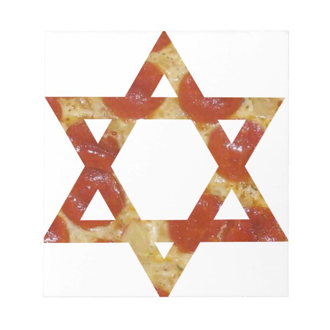 pizza star of david notepad (Front)