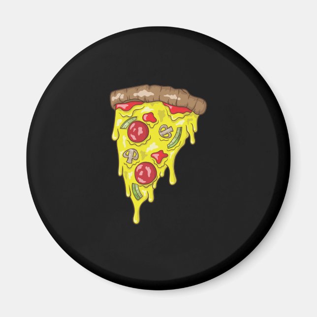 Pizza Stück Salami Magnet (Front)