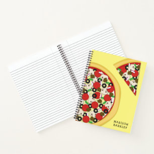 Pizza Supreme Combo Cute Kids Food Notebook