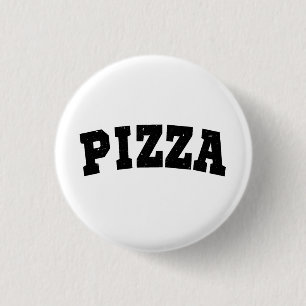 Pizza T-Shirt Trucker  1 Inch Round Button