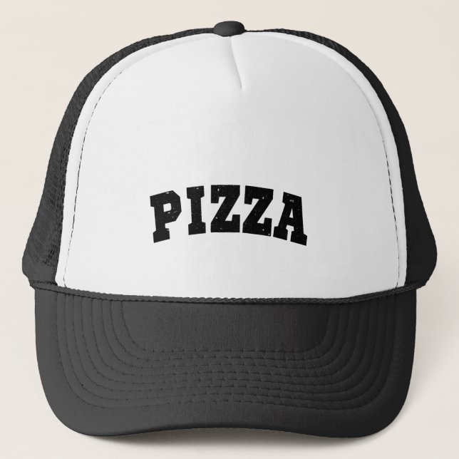 Pizza T-Shirt Trucker Hat (Front)