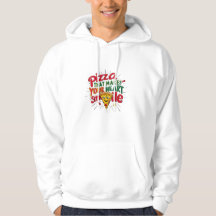 Pizza That Makes Your Heart Smile T-Shirt | Fun 