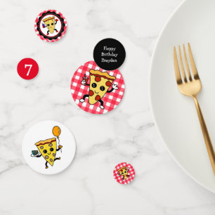 Pizza Themed Birthday Party Personalized Confetti