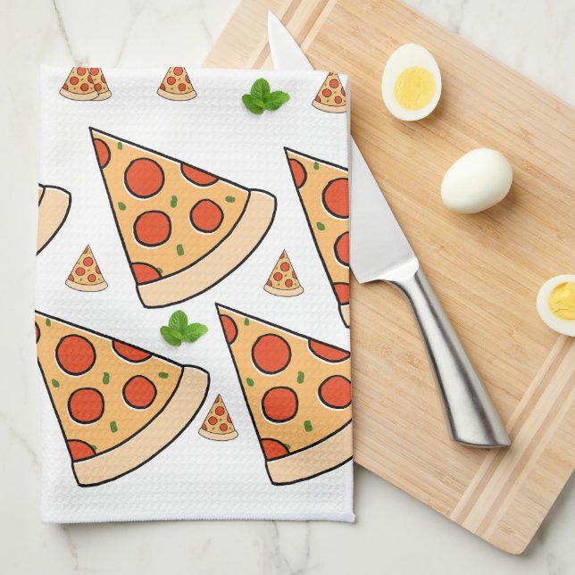 Pizza Themed Kitchen Towel (Quarter Fold)