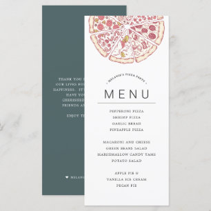 Pizza Themed Party Food Menu