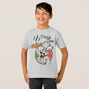 Pizza Time Boy’s Basic T-Shirt