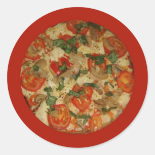 Pizza Time - Let's Order a Pizza! Classic Round Sticker