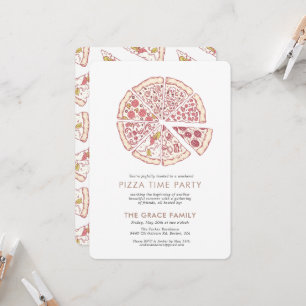 Pizza Time Party Invitation