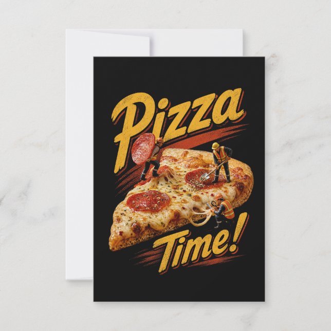 Pizza Time! Thank You Card (Front)