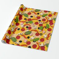Pizza Topping Funny Cartoon