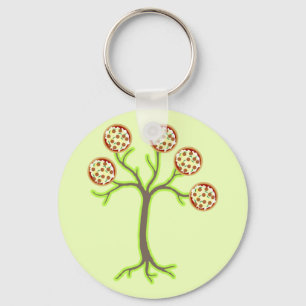 pizza tree keychain