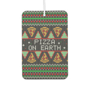 Pizza Ugly Christmas Sweater Air Freshener