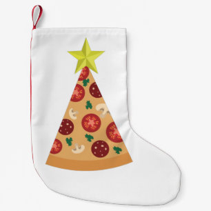 pizza ugly christmas tree funny small christmas stocking