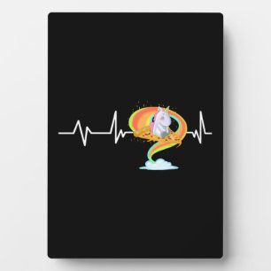 Pizza Unicorn Heartbeat Unicorn Gift Pizza Unicorn Plaque