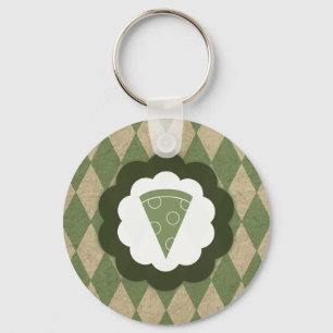 pizza vintage keychain