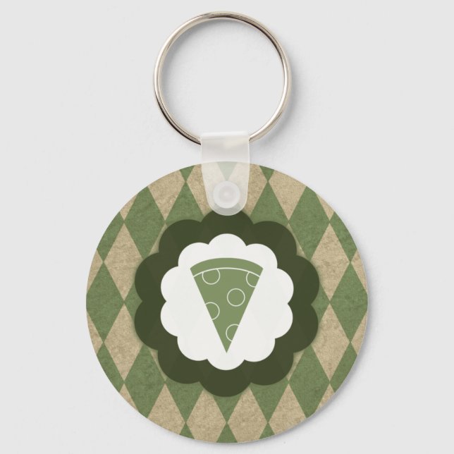 pizza vintage keychain (Front)