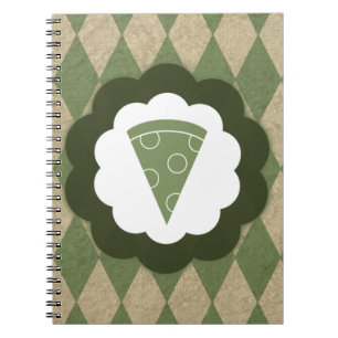pizza vintage notebook