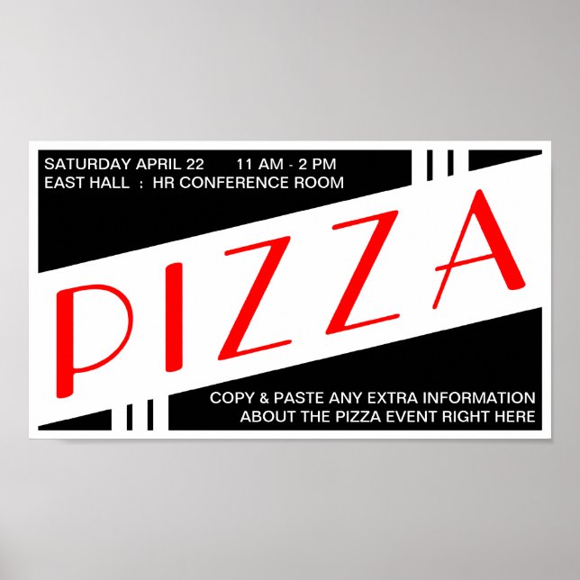 pizza vintage poster (Front)