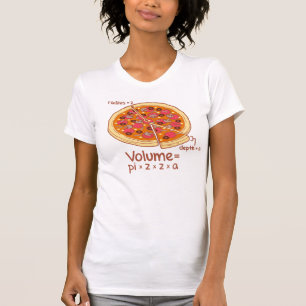 Pizza Volume Mathematical Formula = Pi*z*z*a T-Shirt