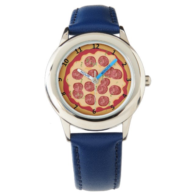 Pizza watch with numbers (Front)