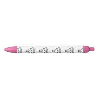 PIZZA WI FI Pink Trim Pen, Black Ink Black Ink Pen