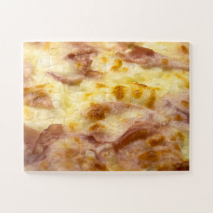 Pizza with cheese and prosciutto cotto jigsaw puzzle