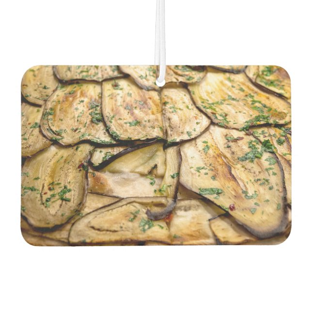 Pizza with eggplants air freshener (Front)