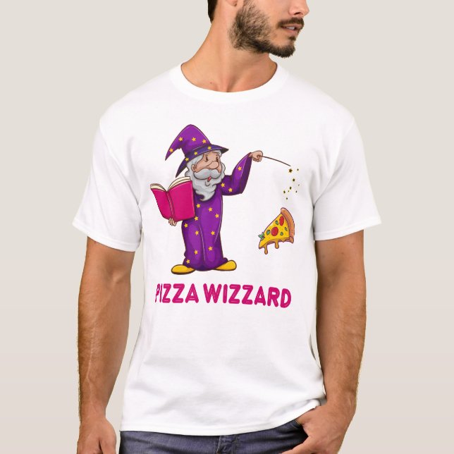 Pizza wizzard T-Shirt (Front)