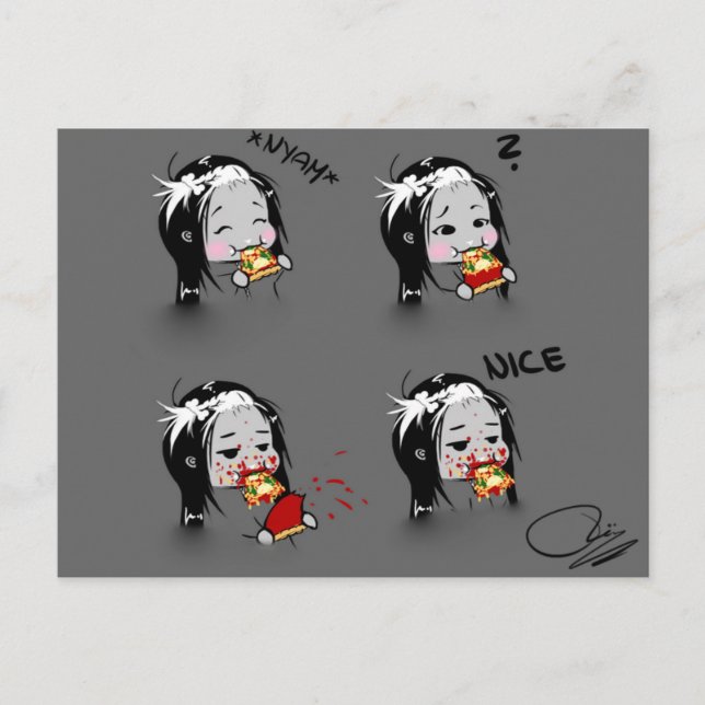 Pizza-Zeit! Postcard (Front)