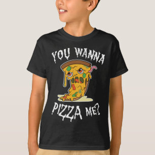 Pizza Zombie You wanna pizza me Pun Halloween food T-Shirt