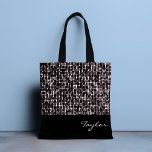 Pizzazz Personalized Tote Bag<br><div class="desc">Oh wow! Step out in designer style with this dotty pattern. Personalize with your own name or remove text. Designed for you by Evco Studio.</div>