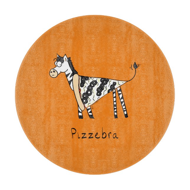 Pizzebra Pizza Zebra Cutting Board (Front)