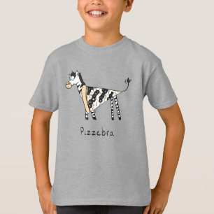Pizzebra Pizza Zebra Kid's Boy's T-Shirt