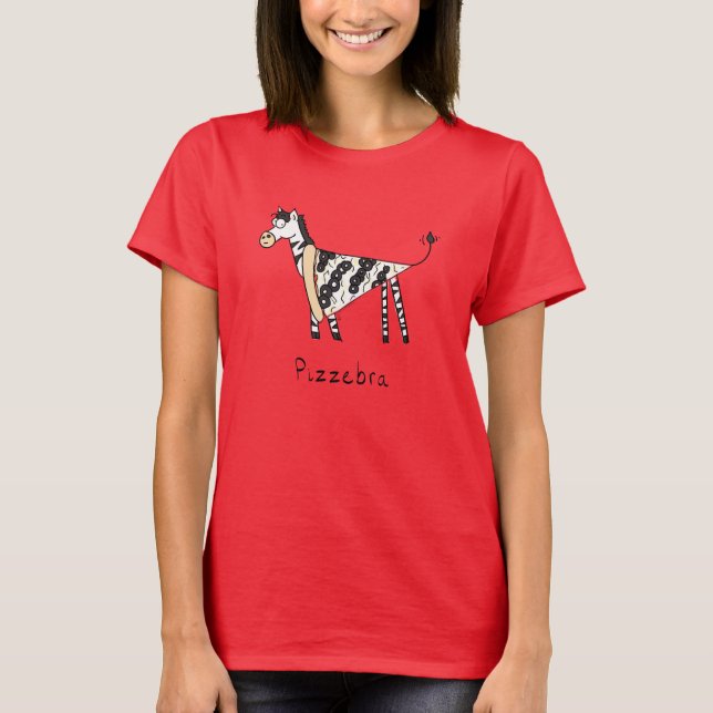 Pizzebra Pizza Zebra Women's T-Shirt (Front)