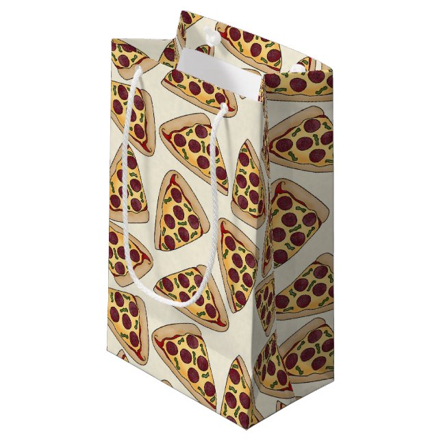 Pizzeria à thème petit sac cadeau (Devant Angle)
