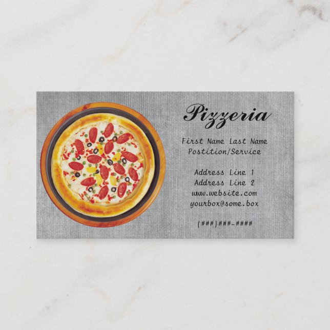 Pizzeria Business Card (Front)