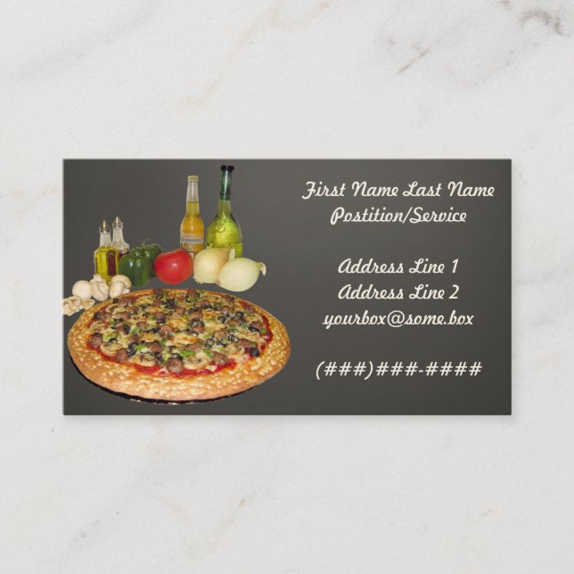 Pizzeria Business Card (Front)