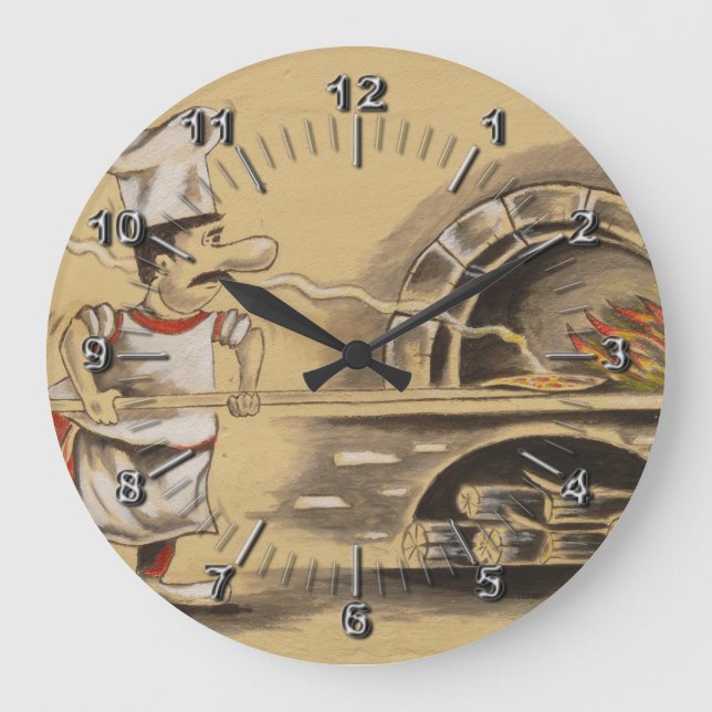 Pizzeria Large Clock (Front)