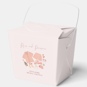 Pj and prosecco bridal shower favor box