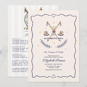 PJs Prosecco & Peaks Ski Bachelorette Weekend Invitation