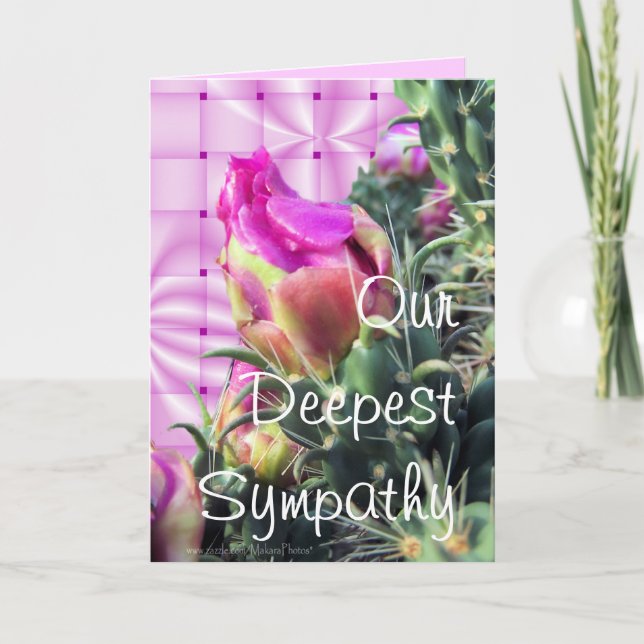 Pk Cactus Bloom-customize for any occasion Card (Front)