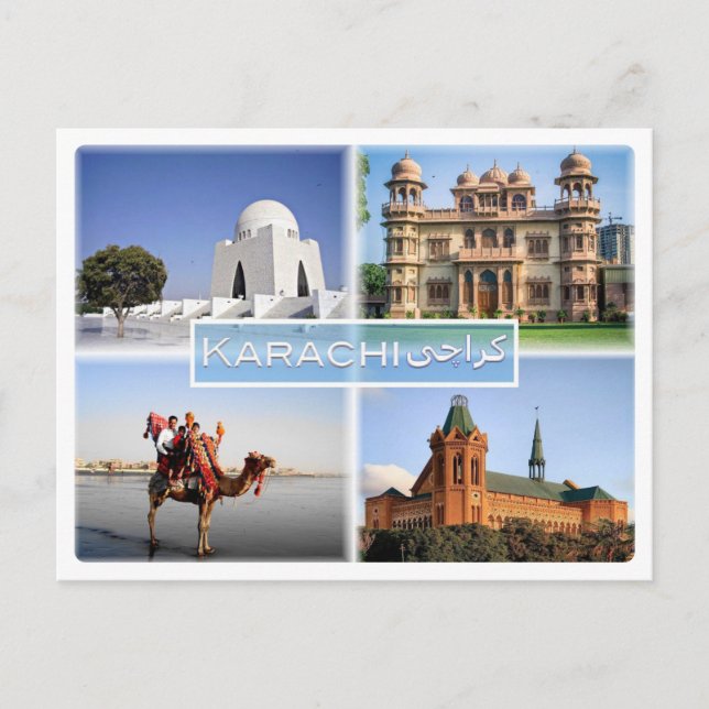PK Karachi - Mazar e Quaid - Mohatta Palace - Postcard (Front)