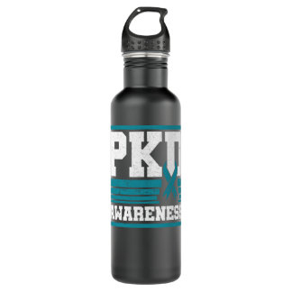PKD Awareness Teal Polycystic Kidney Disease PCKD 710 Ml Water Bottle
