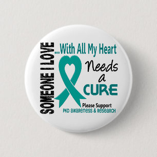 PKD Needs A Cure 3 2 Inch Round Button