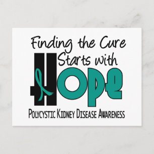 PKD Polycystic Kidney Disease HOPE 4 Postcard